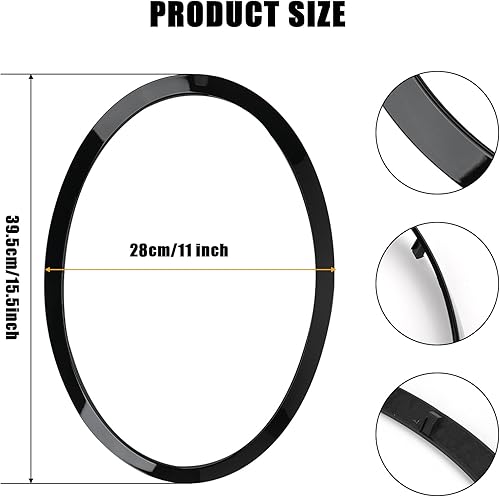 Miniatura 3 de Bisel para faros delanteros del lado del conductor y del pasajero, compatible con MINI Cooper F55 F56 F57 2014-2021, repuesto # 51137300631