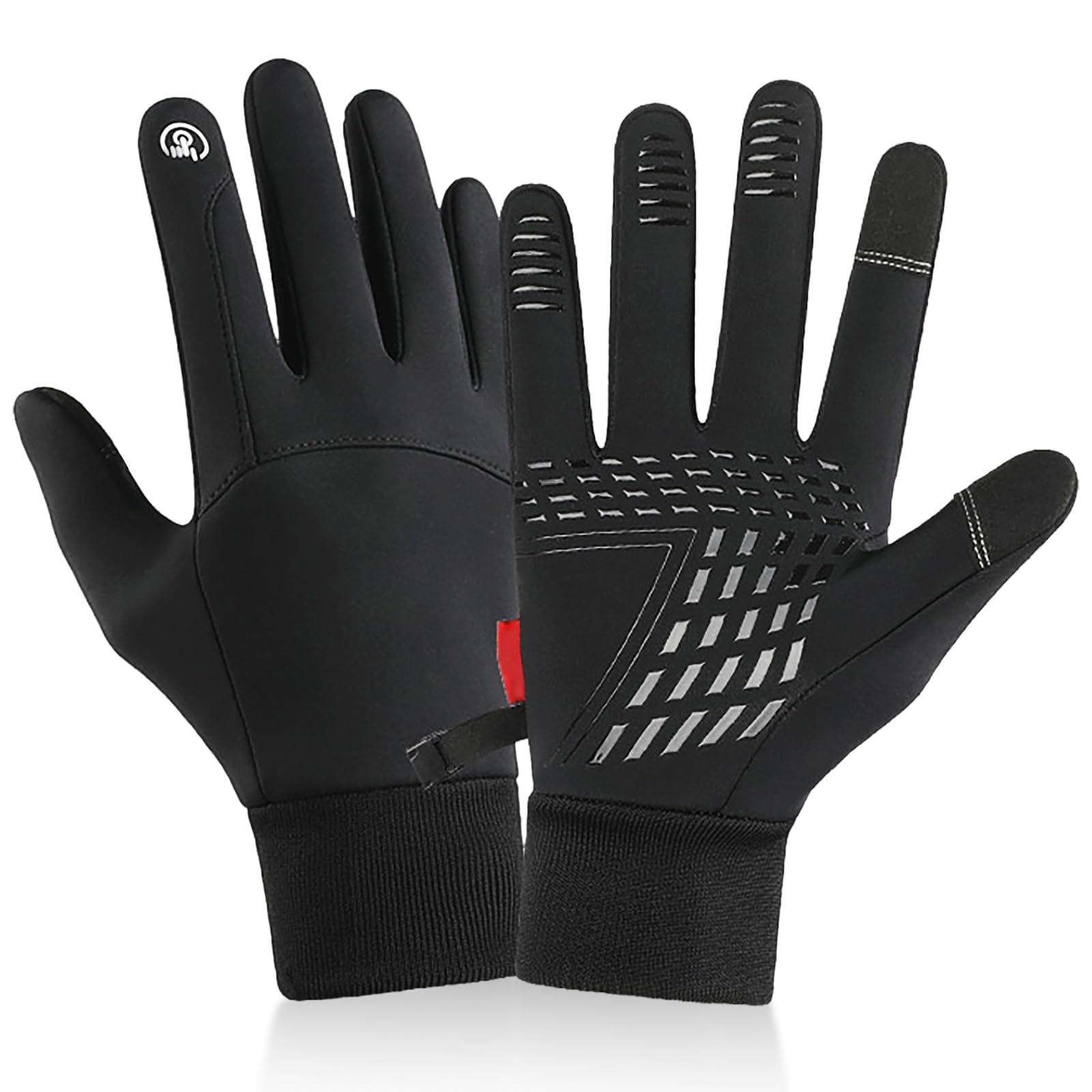 Zynxel Guantes Moto Invierno Hombre y Mujer, Guantes Moto Termicos Pantalla Táctil por Ciclismo,Running, Ligeros, Antideslizantes, Camping, Cálidos, Conducción, Senderismo, Combate, Esquiar