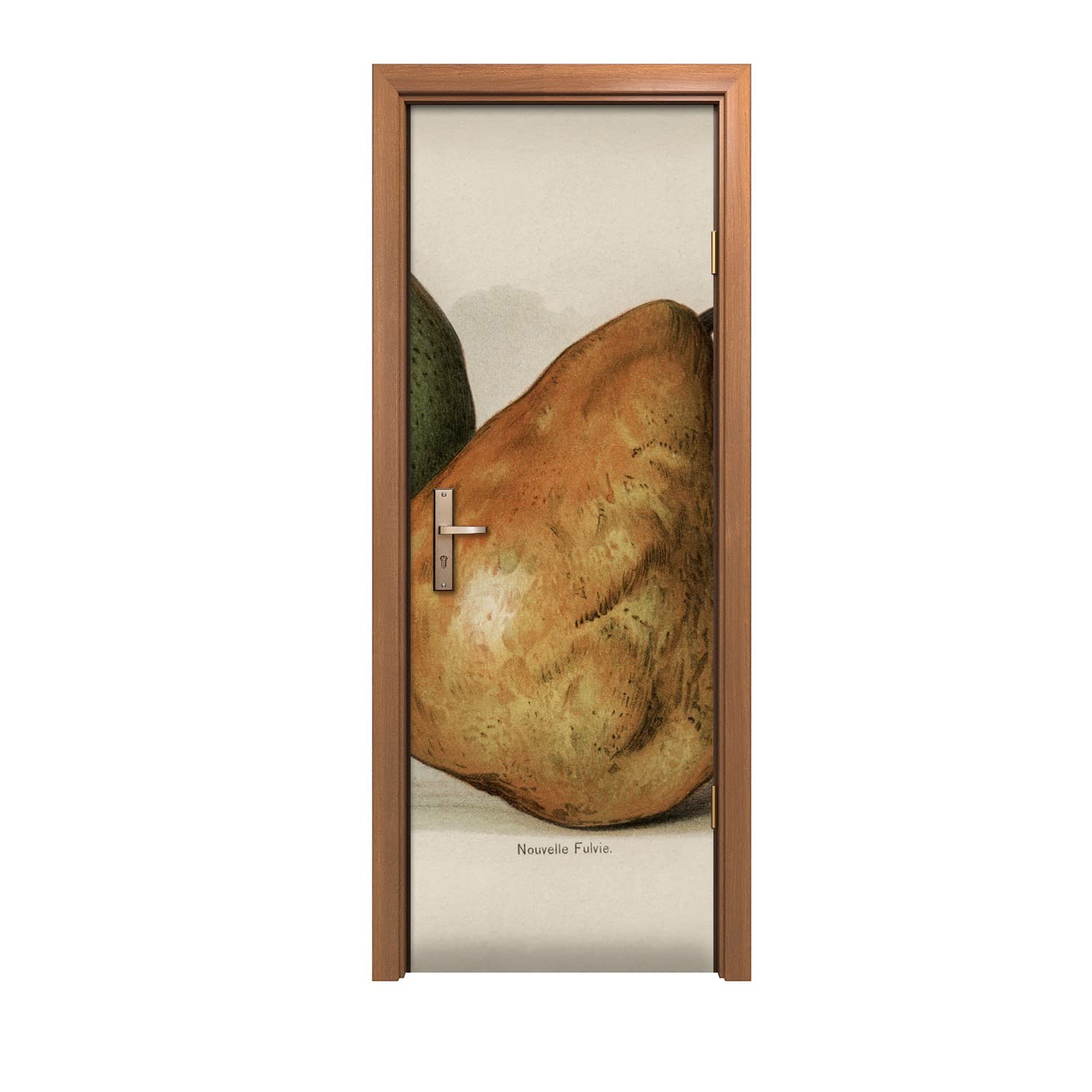 Autocollant de porte design fruits décoration murale autocollante amovible pour maison