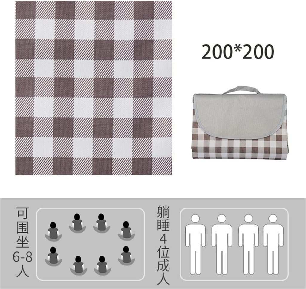 GRETD Picnic mat i Camping mat Thickened Picnic Cloth Outdoor Picnic Lawn Beach mat (Color : A, Size : 200 * 300cm) : Patio, Lawn & Garden