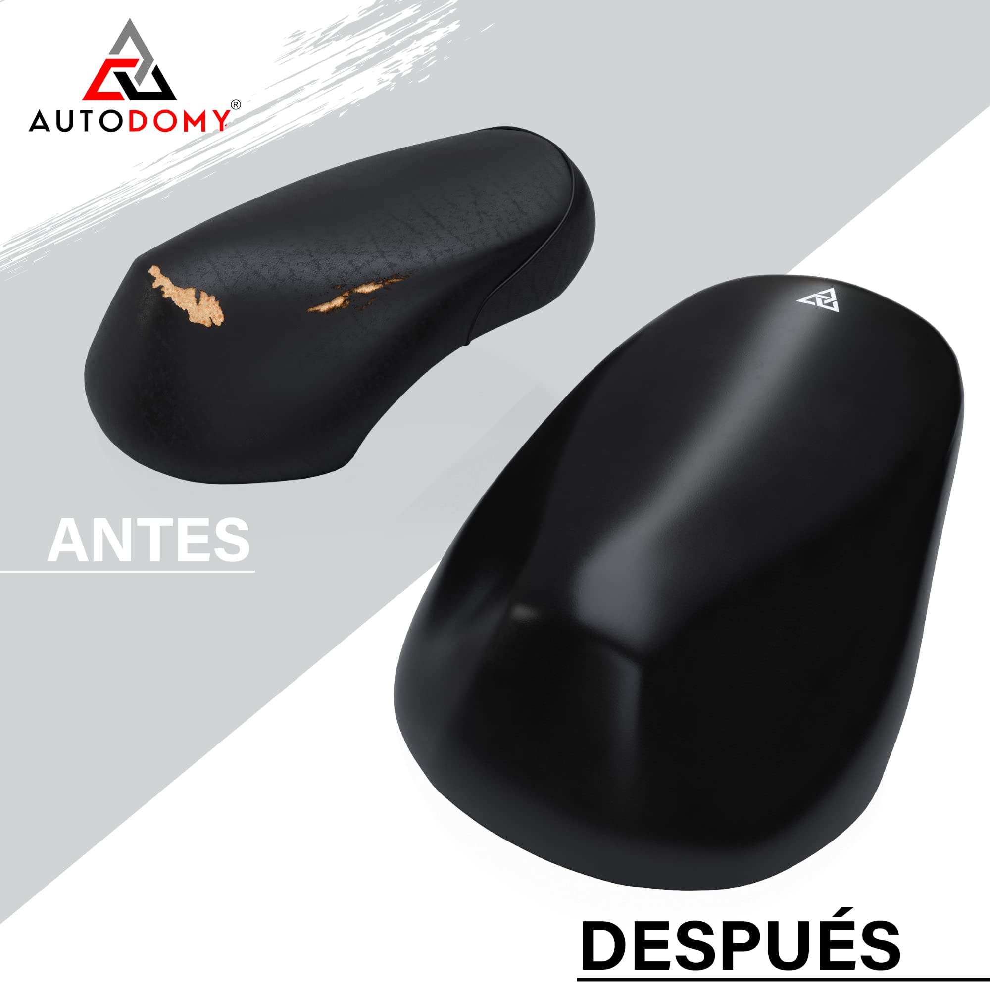 Autodomy Funda Asiento Moto Talla XL para Asientos de 90 a 110 cm | Funda para Asiento Moto Antideslizante y Resistente a Arañazos | para Todo Tipo de Motos y Scooters | Protege de la Lluvia y el Sol