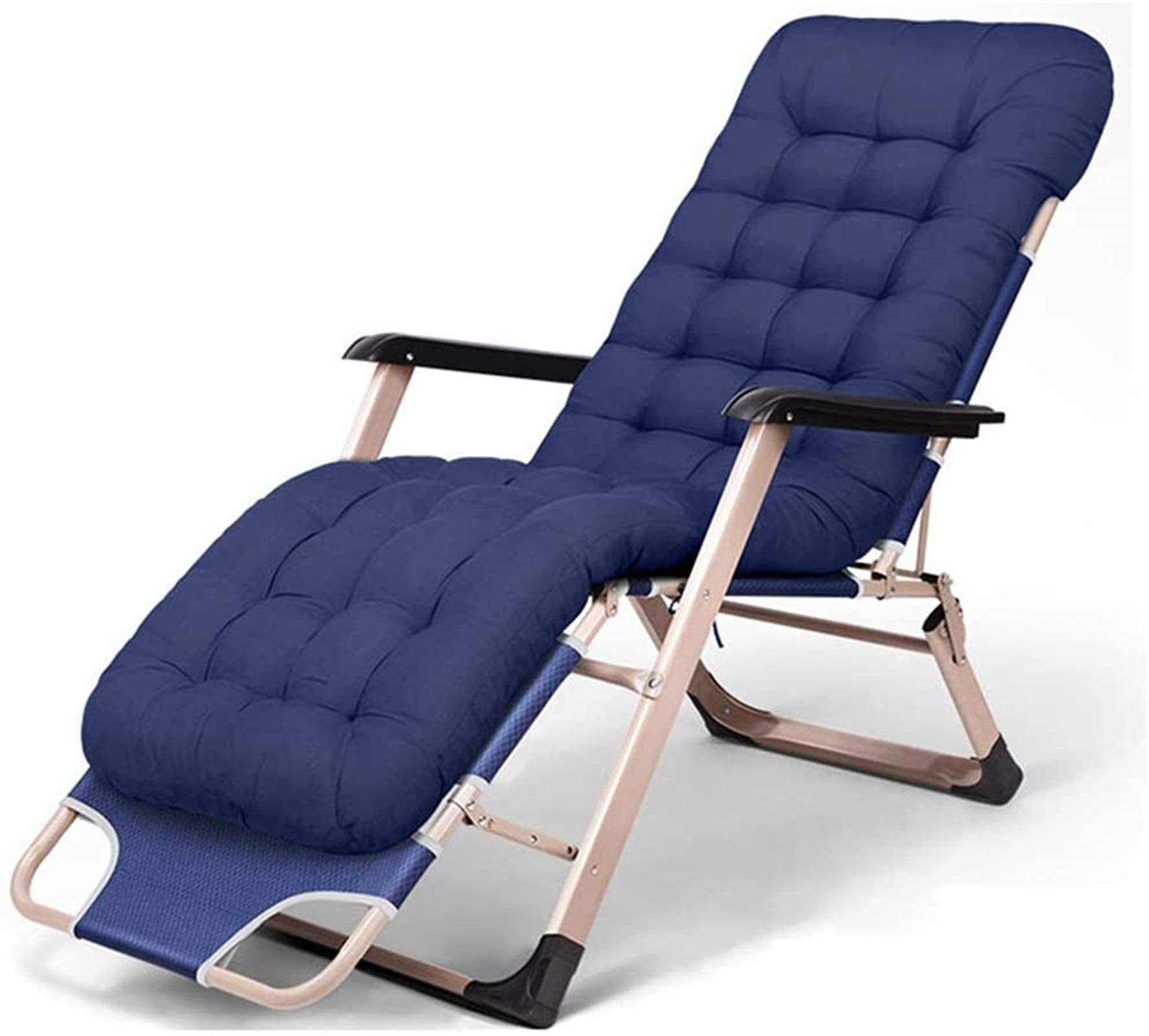 Chaise longue pliante inclinable chaises rembourrées zéro gravité patio