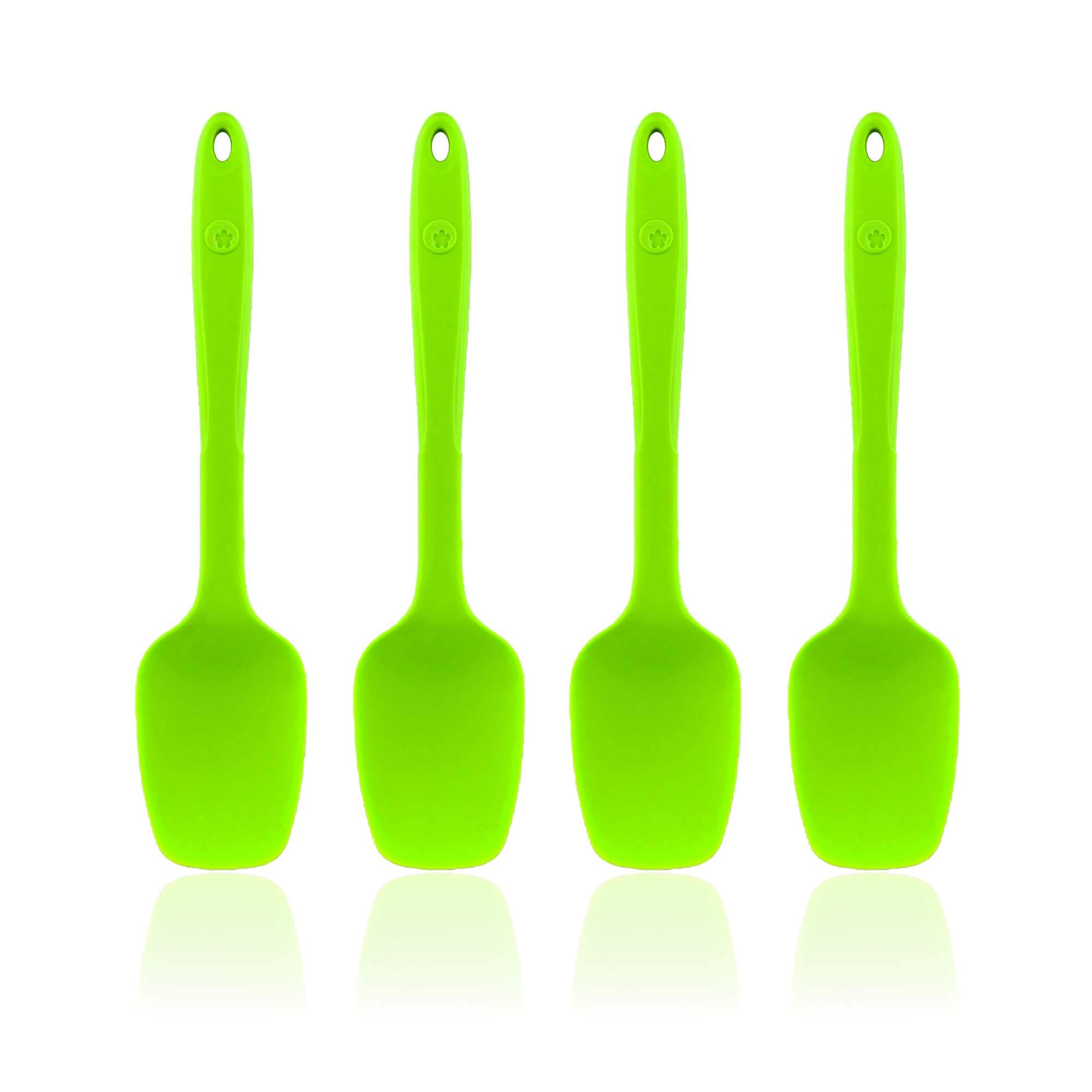 Cuillères Flexlöffel M Kochblume en lot de 4 avec boîte rose et vert