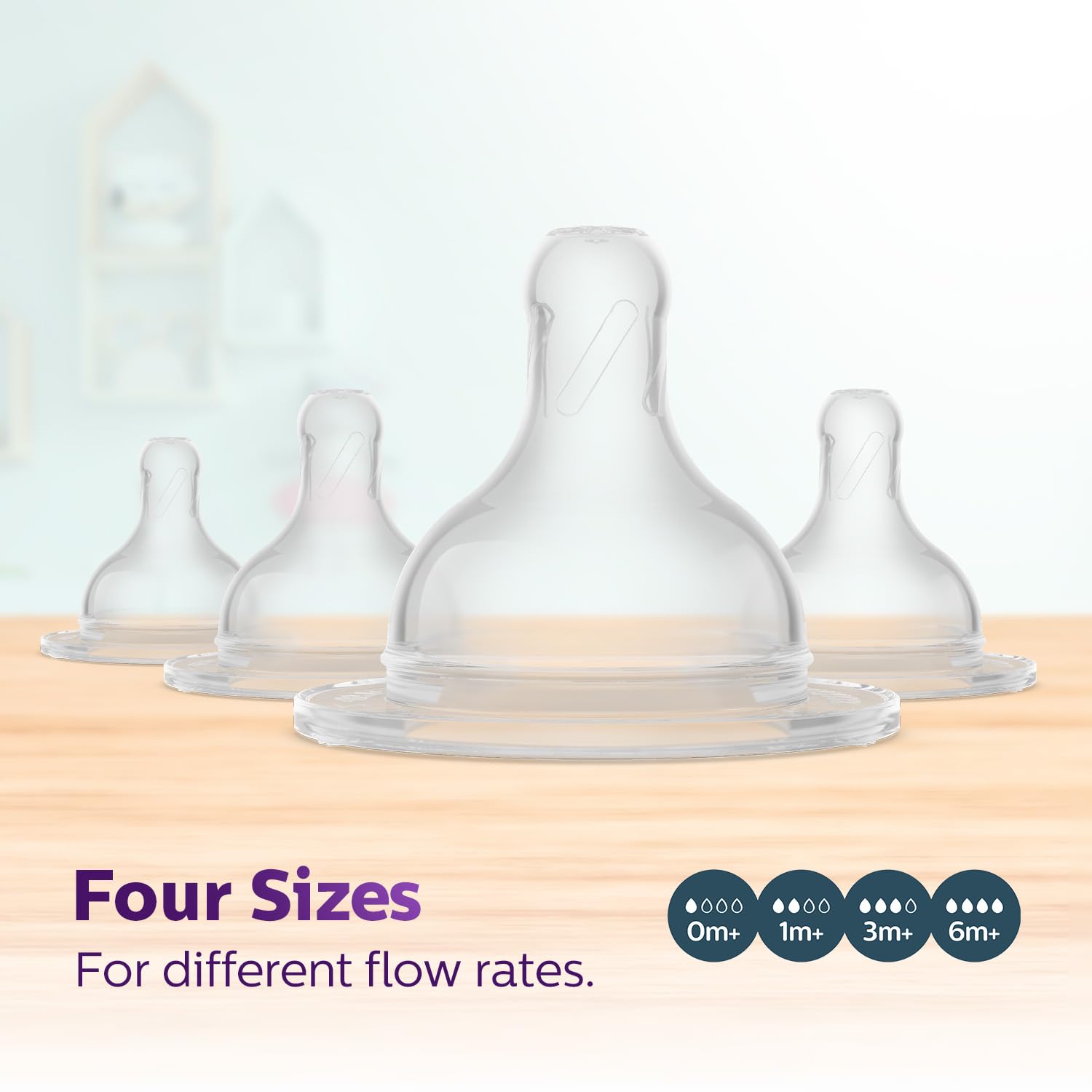 Philips Avent Grow Bottle Teat by Fratelli (0m+ Pack of 4) - Image 6 thumbnail