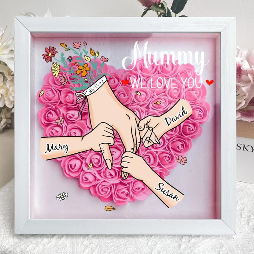 Amazon.com - TM TEEMAN Family Love Blooms Forever – Personalised