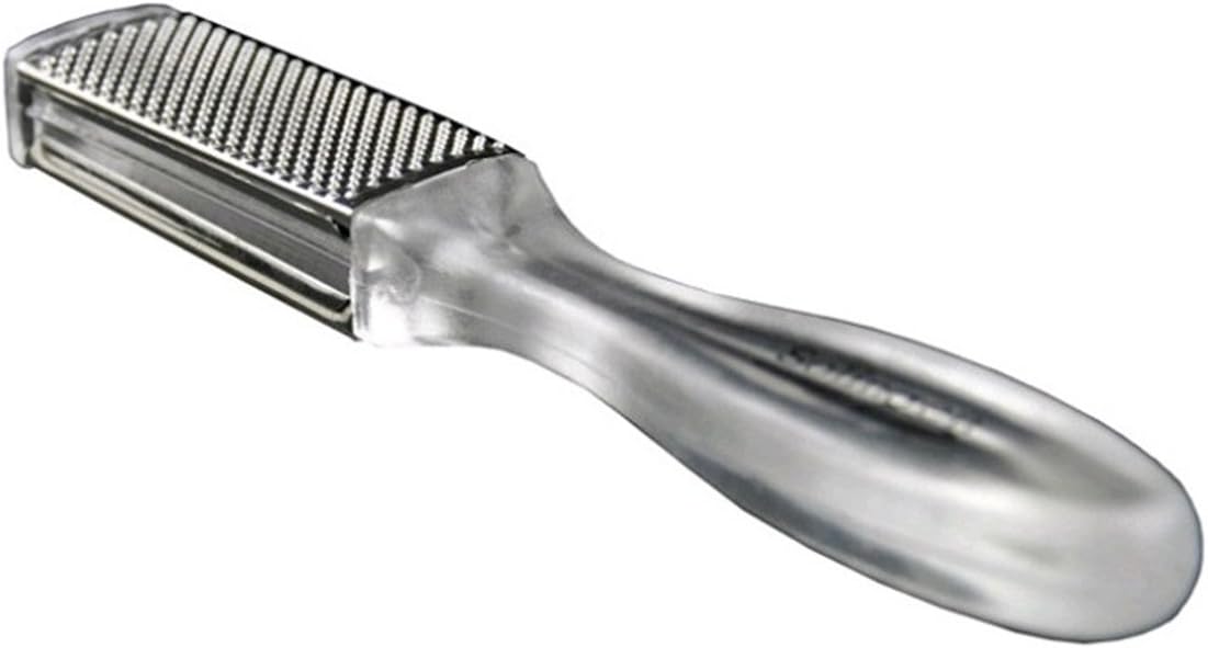 Hiibaby®Clear Handle Safe Metal Foot Rasp Callus File 2 Side Hard Dead Dry Skin Remover Pedicure