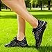 RUFONE Hike Barefoot Shoes for Women Men Breathable & Non-Slip Athletic Footwear Wide Toe Water Shoes,Designed for Walking,Running&Swimming Black