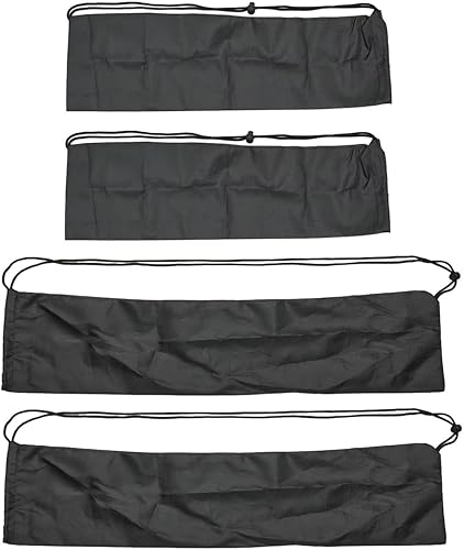 Paquete de 4 bolsas de transporte para trípode con cordón, portátil, compacta, funda organizadora de almacenamiento para soporte de luz, monopié,