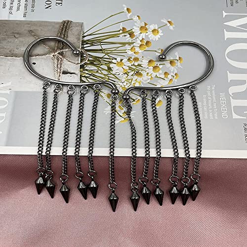 Black Ear Cuff Earrings For Women Non Piercing,Ear Wrap Earrings Long Tassel Ear Cuffs Chain Droping Earrings For Girls Gifts (C:bullet B) #TOP4