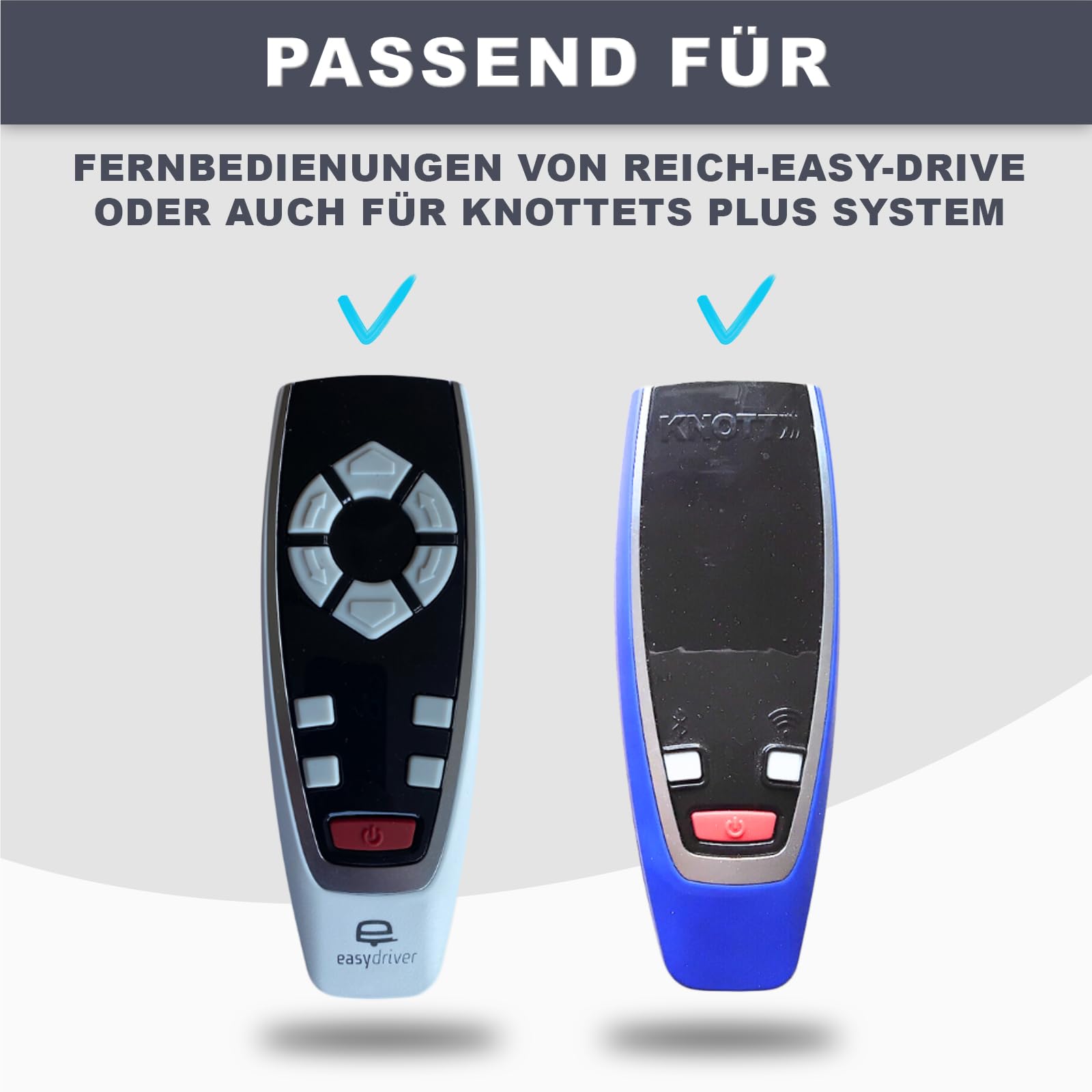 Halterung für Fernbedienung von Reich, Mover Fernbedienung Halterung (Reich-Easydrive), auch geeignet für Knott ETS Plus System, Fernbediungshalterung