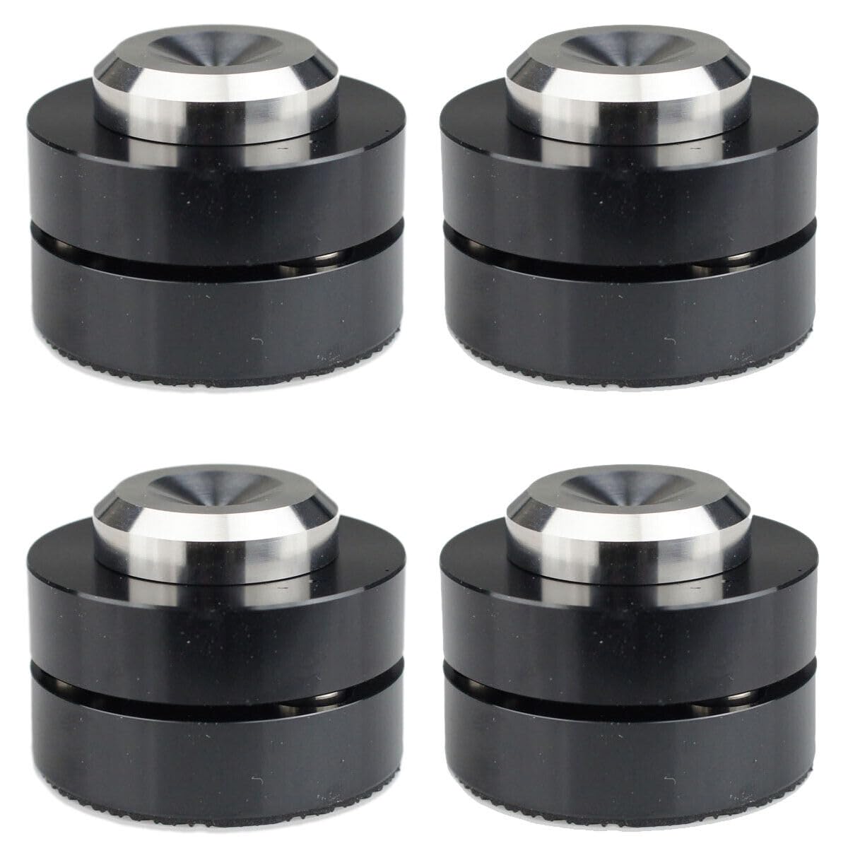 Generic 4pcs 38.5mm Aluminium Speaker Spike Pad Steel Ceramics Ball Isolation Stand Feet