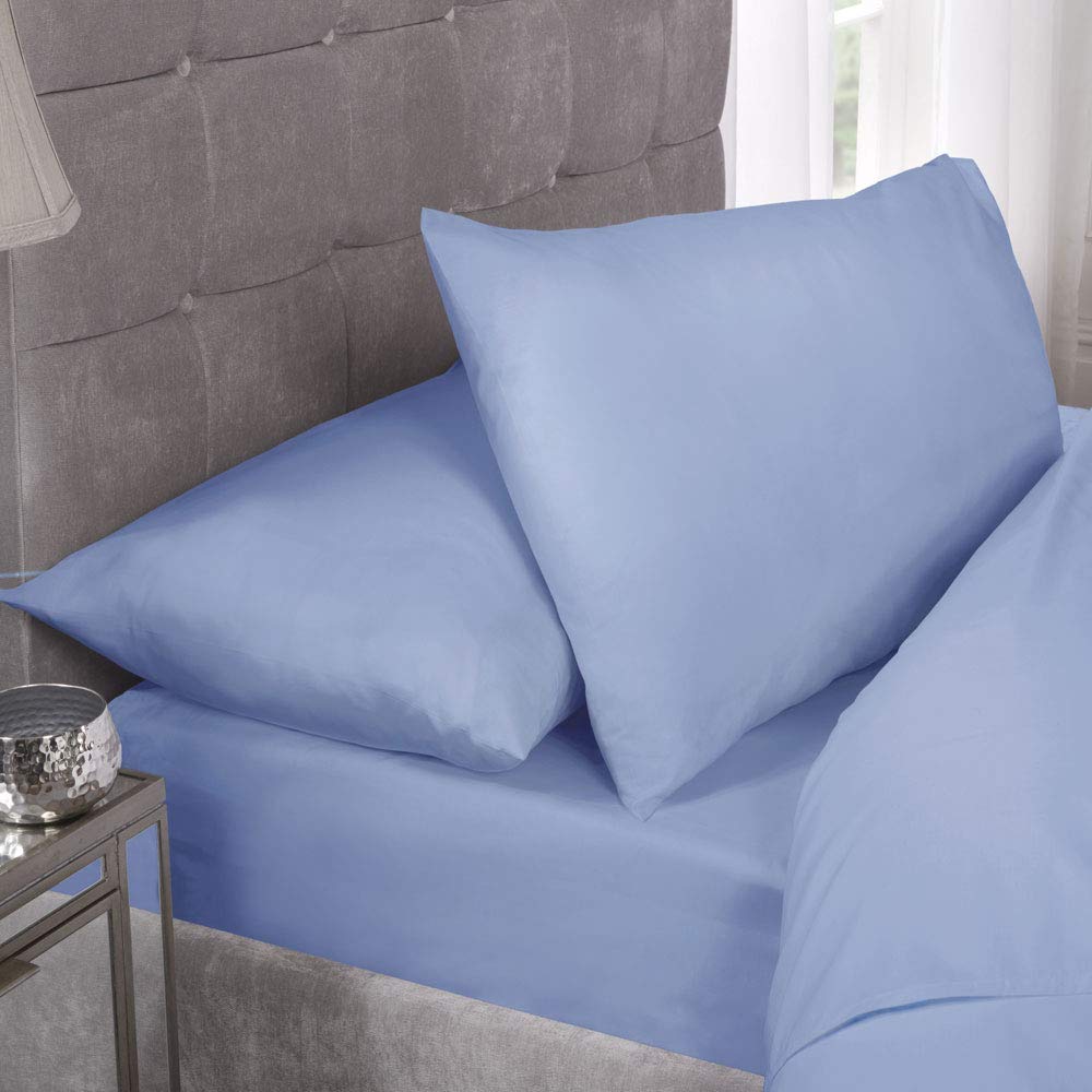 Emma Barclay 180 Thread Count Percale Pillowcase (Pair) in Blue - Pillowcase Pair
