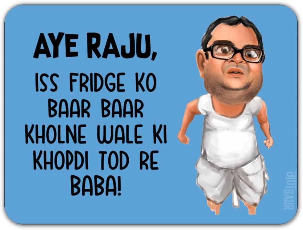 Baburao Fridge Magnet- Pack of 1 Bollywood Theme Fridge Magnets