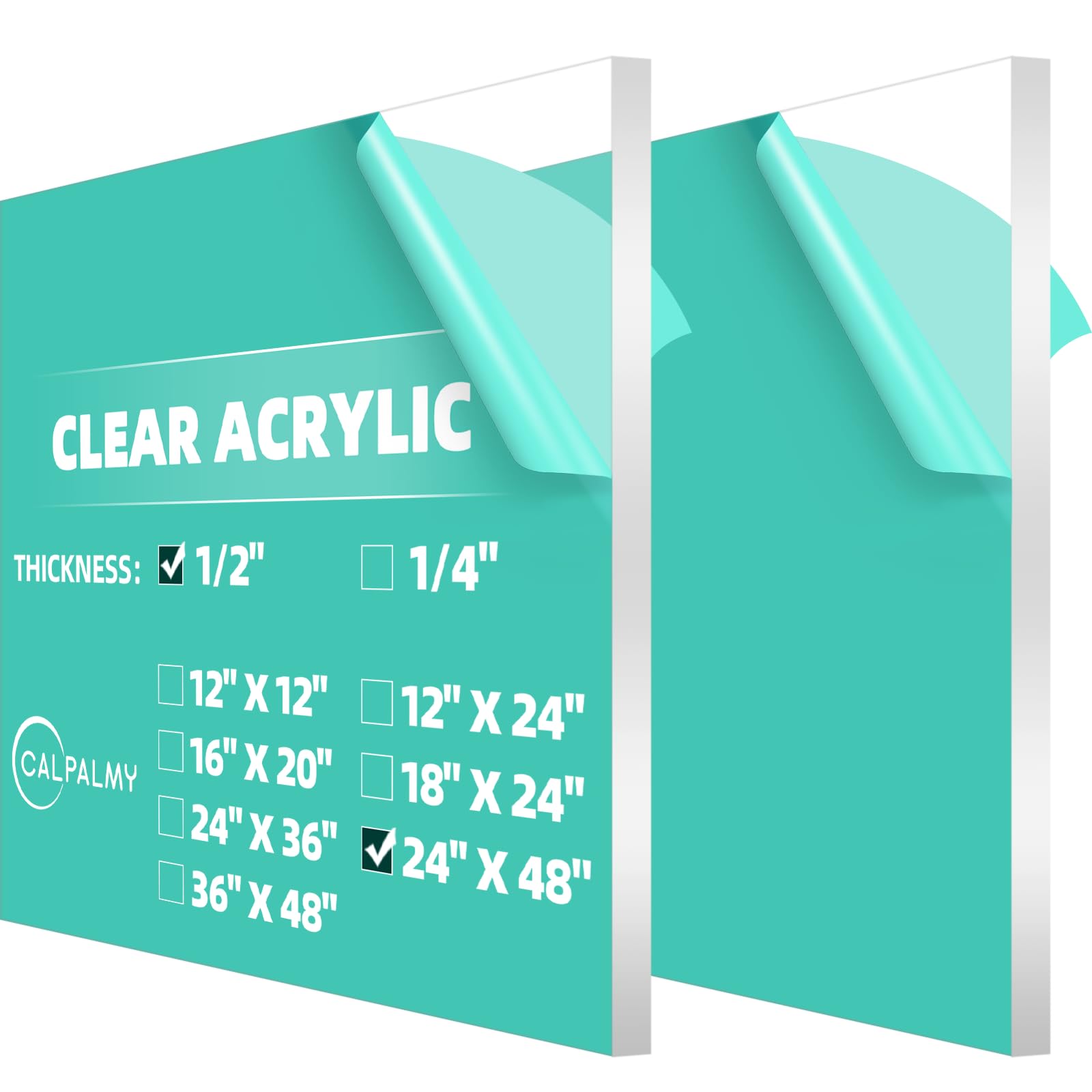 Clear Acrylic Sheets - 18x24 Sheets for Crafts & Signs -14 Clear Acrylic Sheets - 18x24 Sheets for Crafts & Signs -14