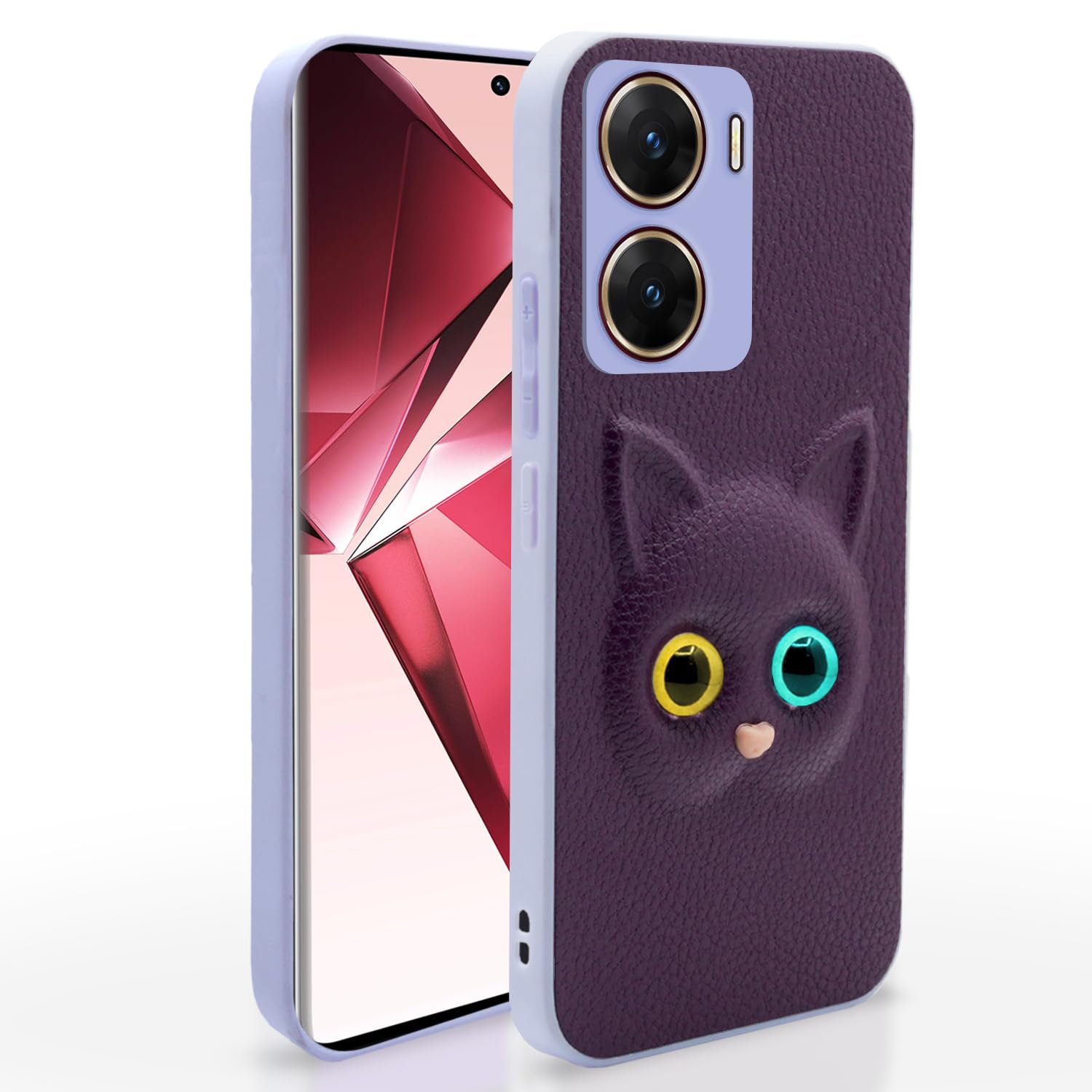 Pikkme Vivo V29E 5G Back Cover for Girls | Cute Cat Leather Finish | Soft TPU | Case for Vivo V29E 5G (Purple) (B0CHWCXTC5) Amazon Price History, Amazon Price Tracker