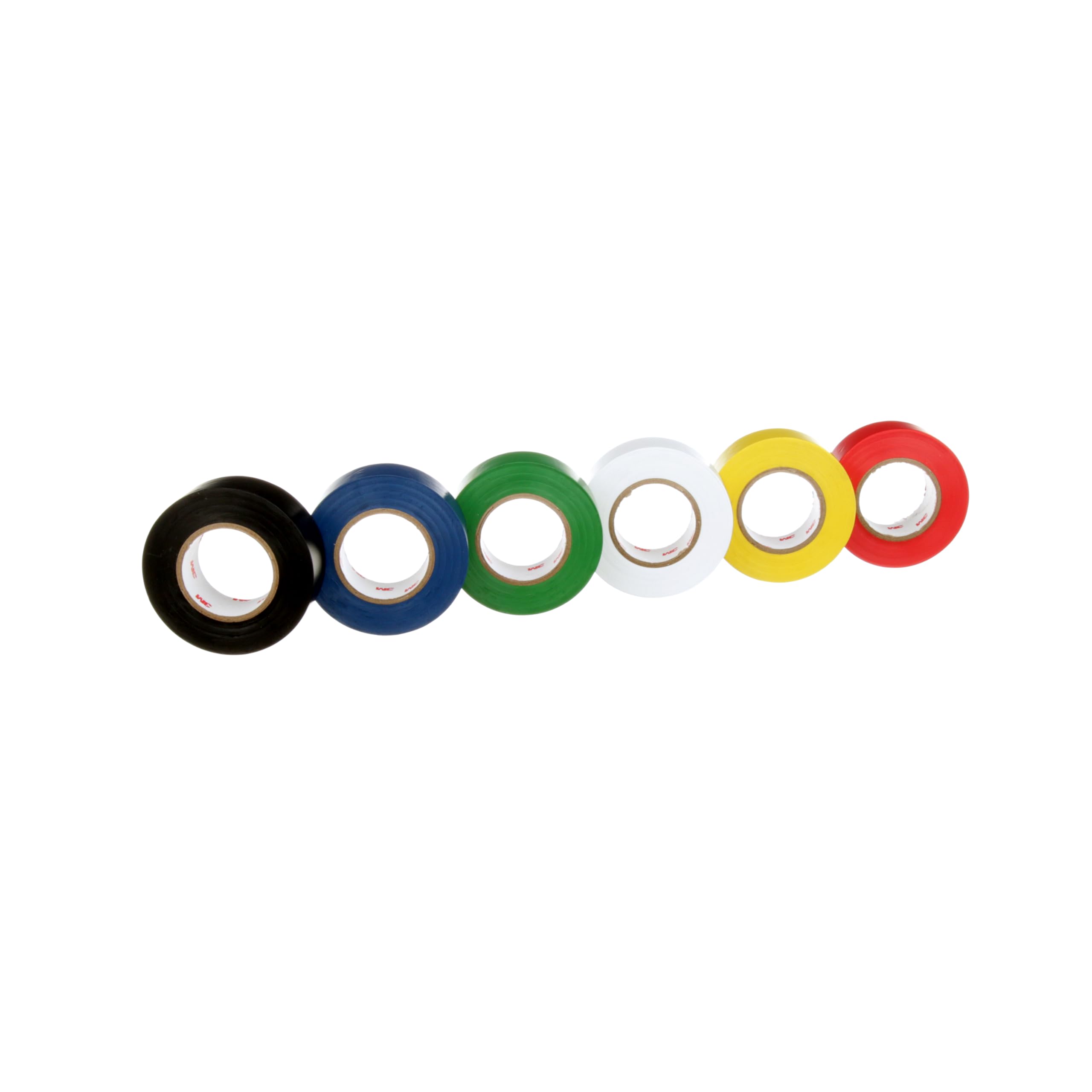 3M Ogólny cel Vinyl Tape Color Coding Pack, 6-Roll