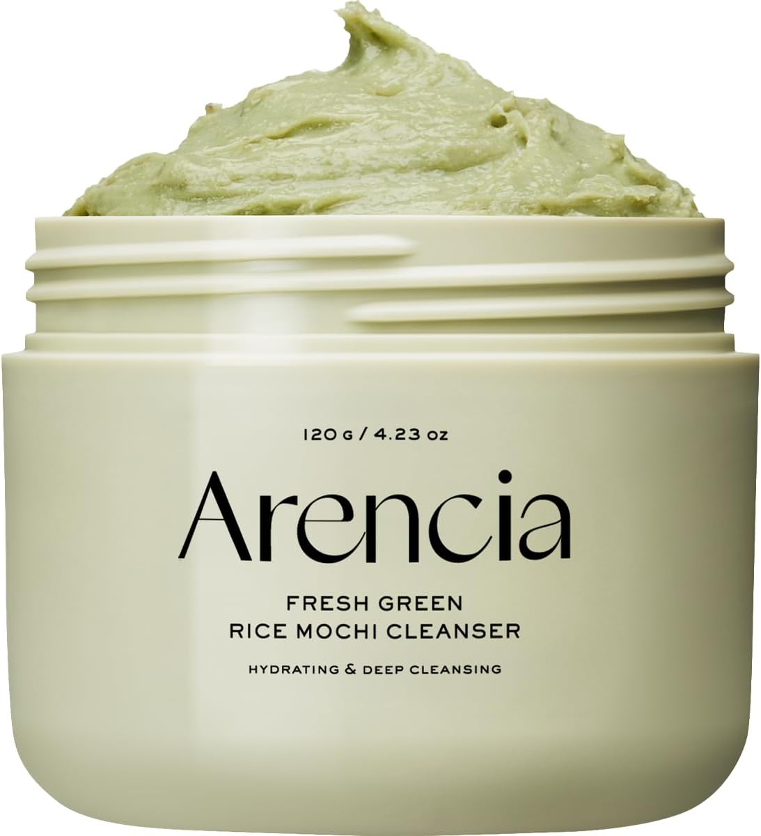 Arencia Korean Rice Mochi Face Cleanser - Face Wash, Gentle Scrub All in One for Deep Cleansing, Moisturizing, Pore Minimizing, Acne-Prone Skin, Removing Blackhead with Rice Water & Green Tea