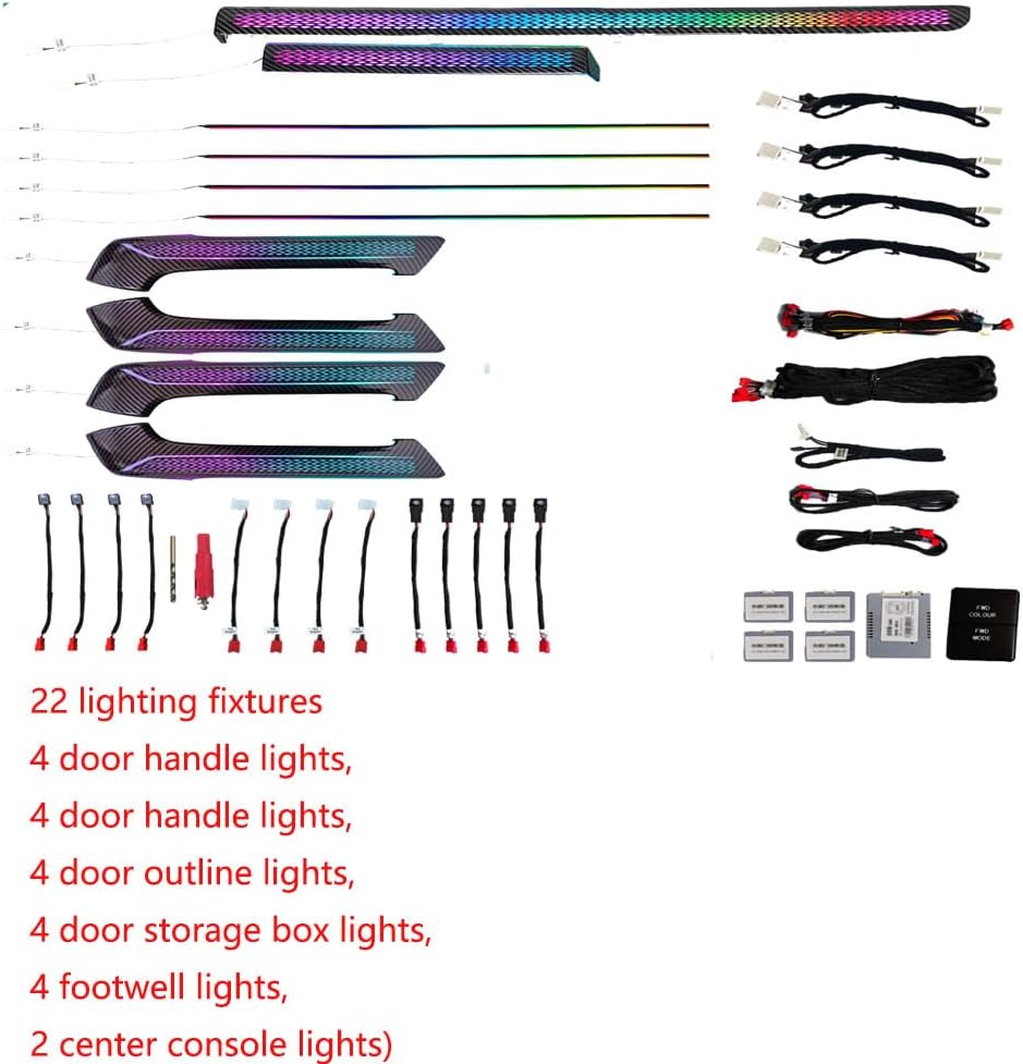 for 10-19 Land Cruiser Prado Gradient Active Ambient Lighting Atmosphere Light