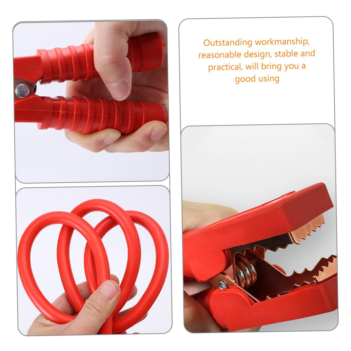 Cables de Arranque para Batería Metros Pinzas con Fuerte Agarre para Coche Gasolina Kit Automotriz Profesional para Emergencias y Arranque Rápido