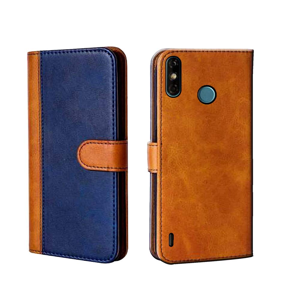 Inktree Tecno Spark 4 Air Flip Case | Premium Leather Finish | with Card Pockets | Wallet Stand |Complete Protection Flip Cover for Tecno Spark 4 Air