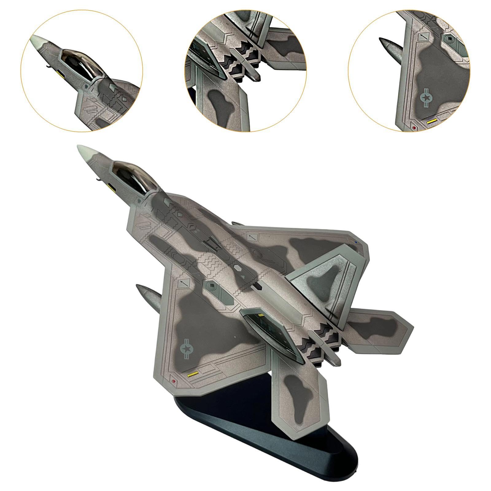 Gralara Fighter Model Modelo de Avión a Escala 1/100 Hecho en Aleación Resistente Kit Desmontable Engranaje Fijo y Realista Adecuado para Aficionados