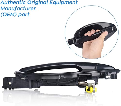 Miniatura 4 de FAERSI Asamblea de manija de puerta exterior delantera derecha lado pasajero reemplazo para Hyundai Tiburon 2003 2004 2005 2006 2007 2008 manija de