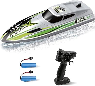 ARRIS Brushless RC Racing Boat with Auto Flip and LED Lights RTR | High-Speed Performance, Waterproof Hull, Propeller Drive, Pool & Lake Ready