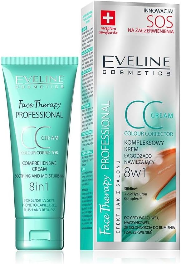 Eveline Cosmetics Face Therapy Sos krem cc 8w1 na zaczerwienienia
