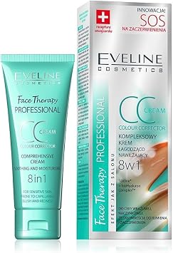 Eveline Cosmetics Face Therapy Advanced CC Cream 8-in-1 Redness Relief with SiliredineTM - 30ml