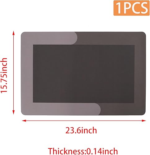 Miniatura 2 de Alfombra de baño fina de 24 x 16 pulgadas, alfombra de baño antideslizante de secado rápido, tapetes de goma, color marrón