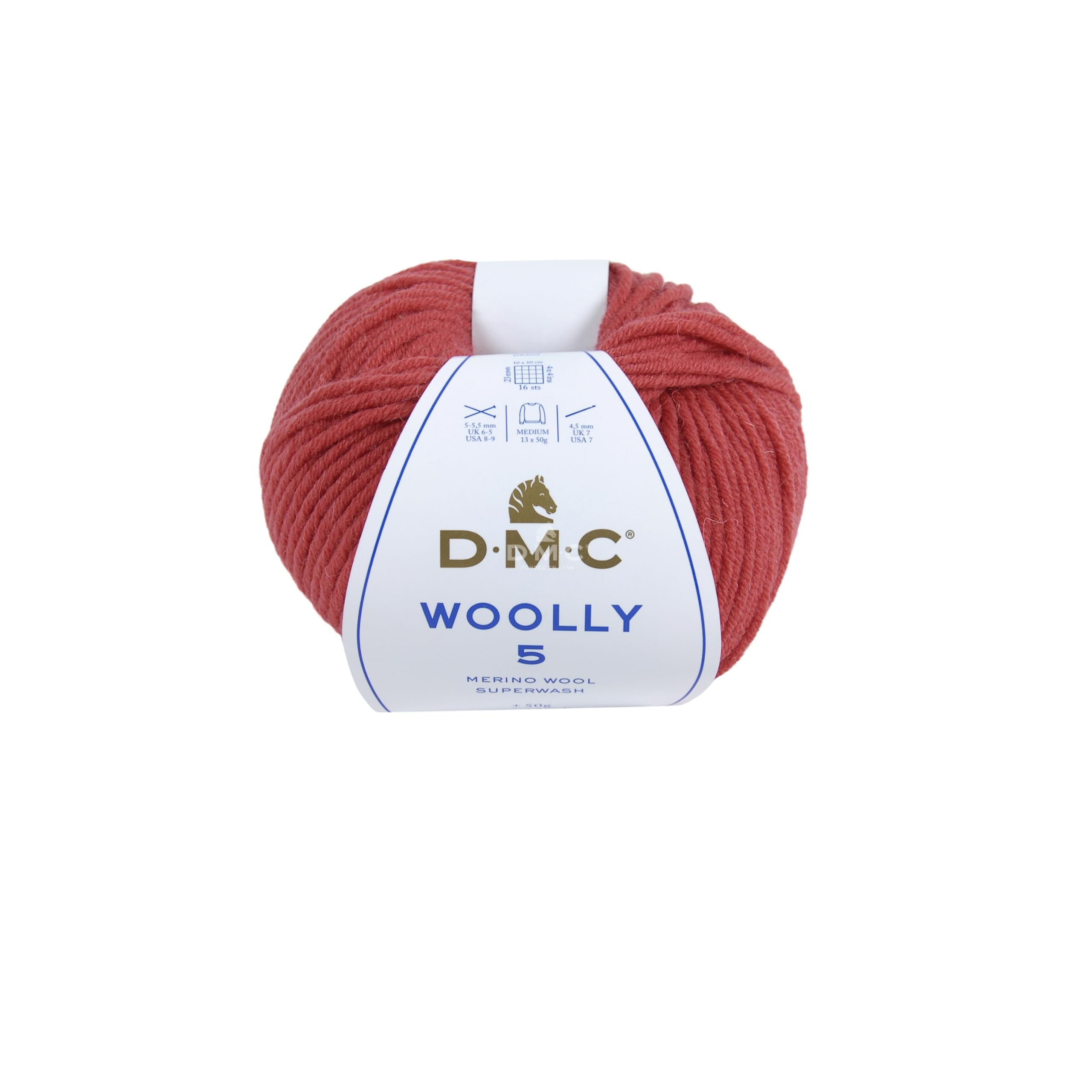 DMC Woolly 5" Merino Wool, Coral (05), 50g โ image 1