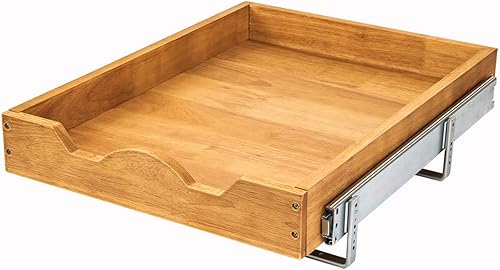 Miniatura 7 de DINDON Organizador de gabinete extraíble de 1 nivel (17 pulgadas de ancho x 21 pulgadas de profundidad) de un solo nivel resistente cajón de madera