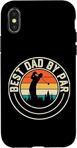 iPhone XXS Best Dad By Par For Father's Day - Funny Golfing Golfer Dad Case