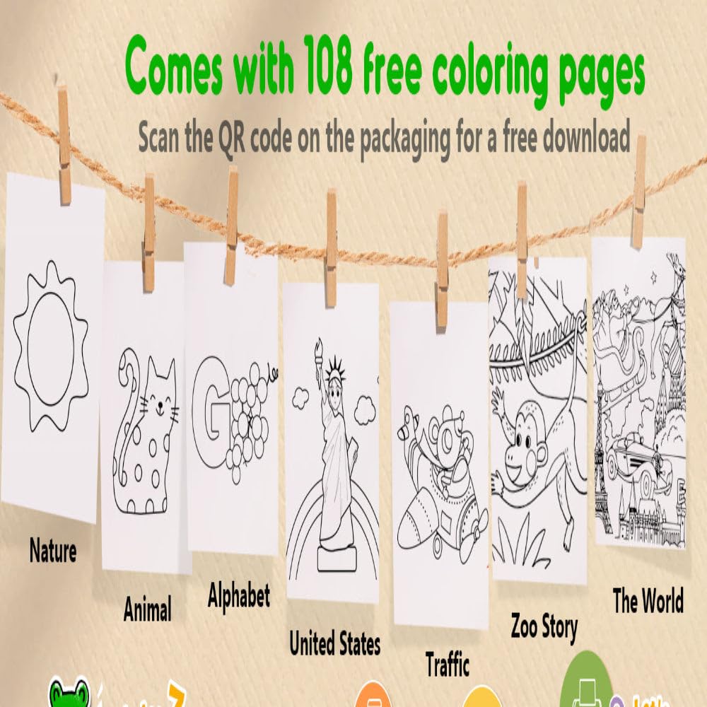 Jarmelo Ultra Silky Washable Crayons-12 colors - Image 6 thumbnail