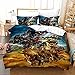 HSBZLH Cómodo Juego de Funda nórdica Transformers Juegos de Cama de 3 Piezas Ayudan a Dormir Bumblebee Optimus Prime Funda de edredón 2 Funda de Almohada y Cremallera para Cada Hotel de Habitaciones