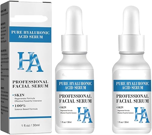 Suero de ácido hialurónico puro para la cara, hidratante facial con vitamina C para el cuidado de la piel, desvanece las arrugas, reafirmante,