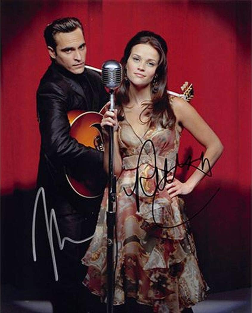 Amazon 直筆サイン ウォークザライン Walk The Line 05 ホアキン フェニックス As ジョニー キャッシュ Joaquin Phoenix As John R Cash リース ウィザースプーン As ジューン カーター Reese Witherspoon As June Carter 豪華２名 アイドル