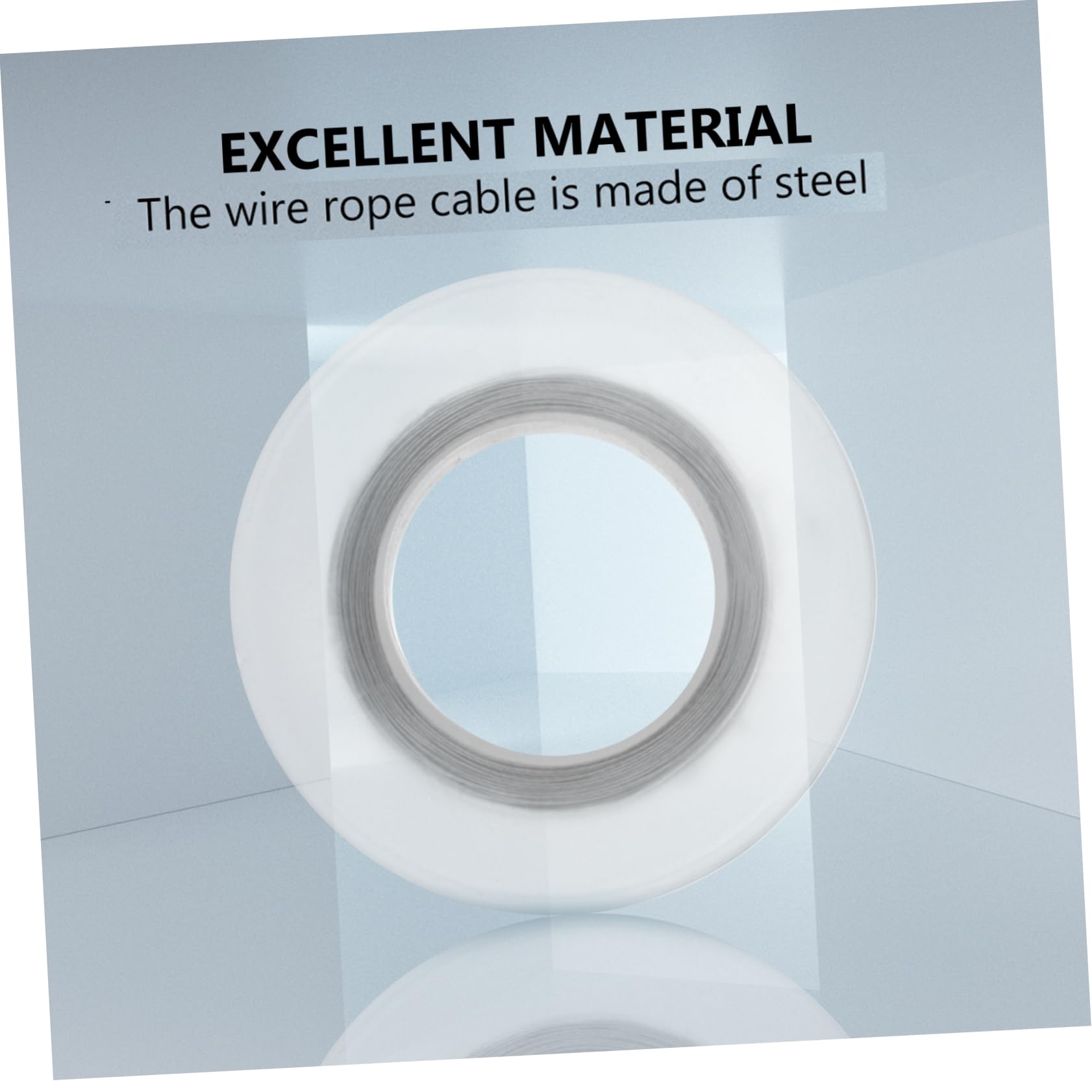PLAFOPE Easy Install Steel Wire Rope Set Sturdy Clothesline Wire Lightweight and Sturdy for Uses
