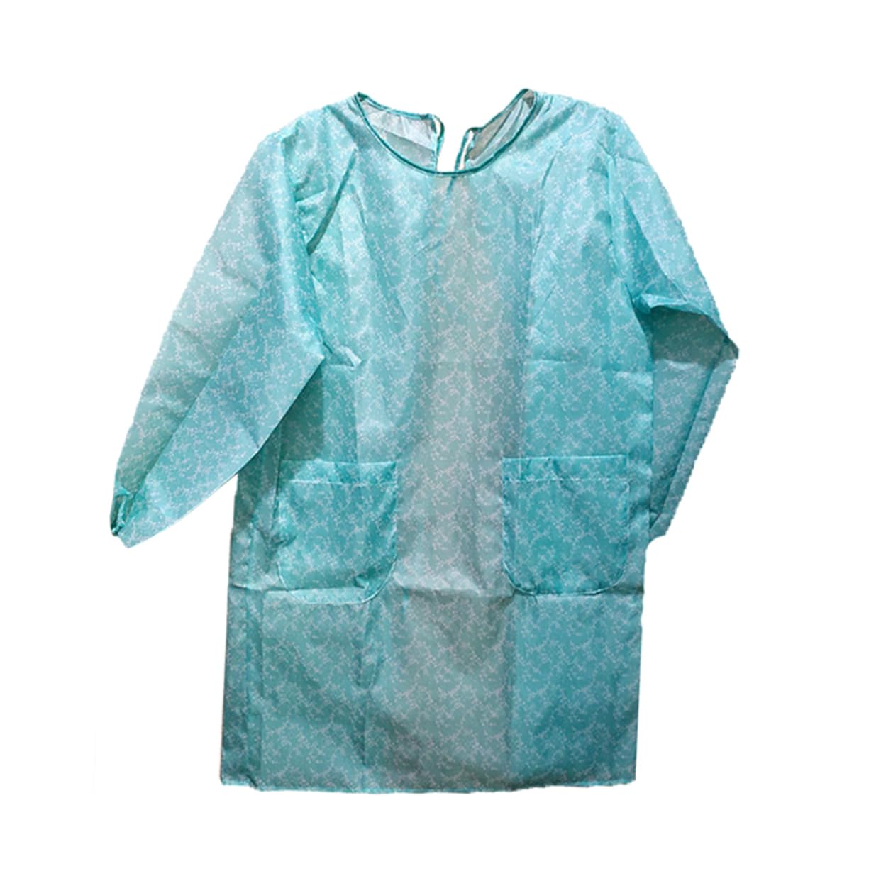 NAMOARLY 1pc Cooking Apron Waitress Apron Kitchen Smock Adult Long Sleeves Apron Dress Full Sleeve Apron near Me Long Sleeve Apron Adults Apron Sleeves Waterproof Apron Polyester Apron Blue