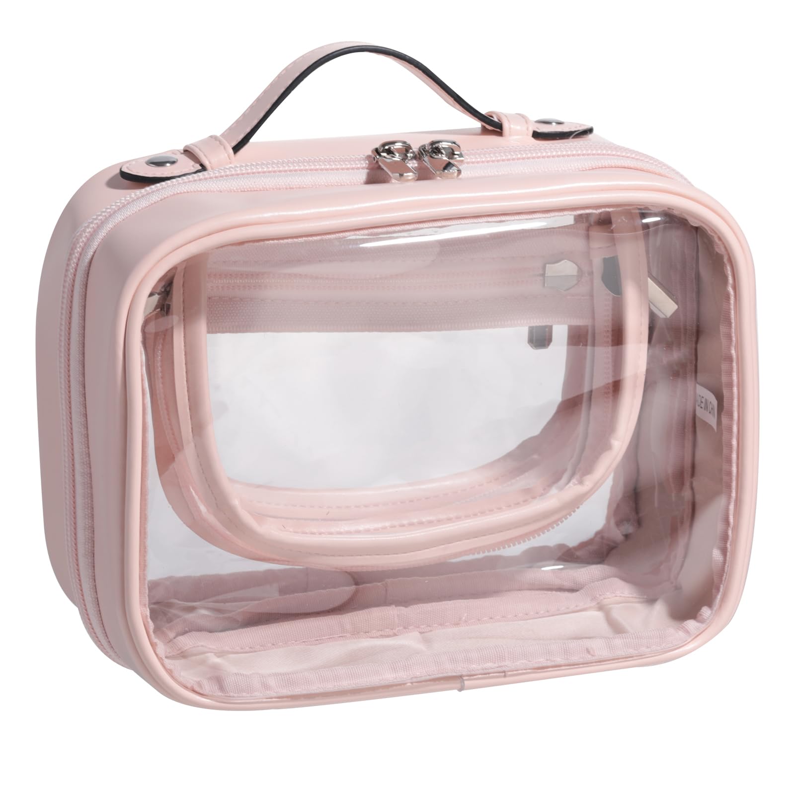 BS-MALLTravel Toiletry Bag - Premium Large Capacity, Multiple Compartments, and Durable Design for Your Daily and Travel Needs PINK
