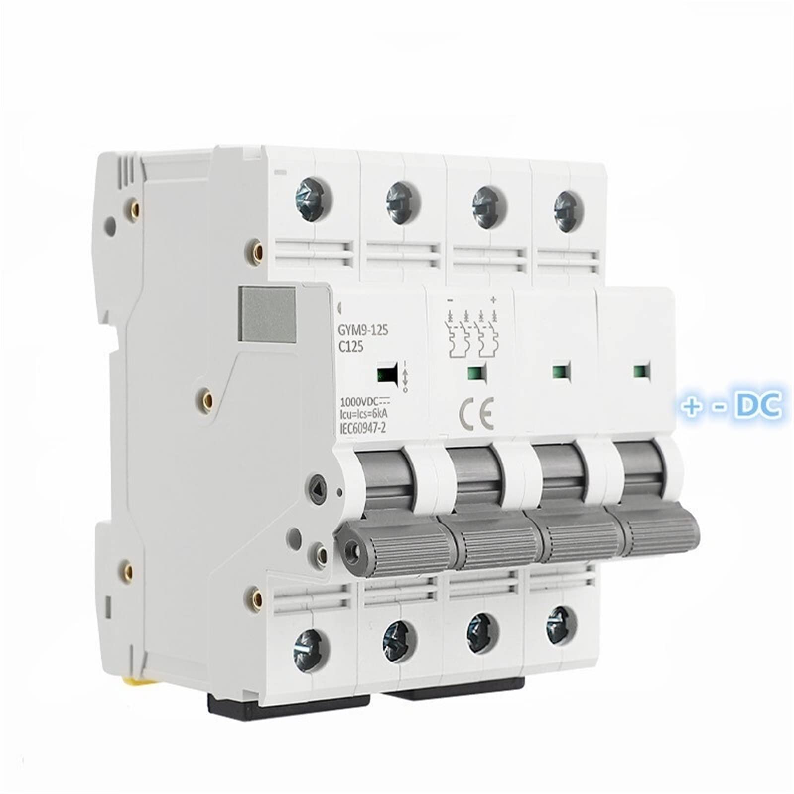 2RD58I8PM 125 DC MCB 80A 100A 125A 1000VDC Mini Circuit Breaker Din Rail 6KA 1Pcs(25v)
