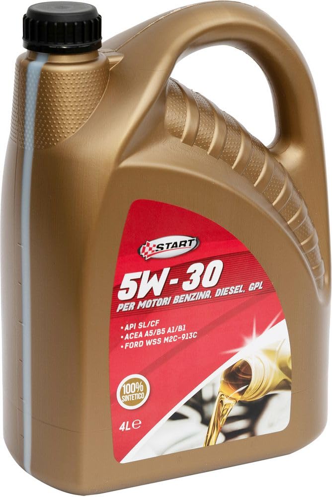 START - Aceite SintDrive Plus 5W30, Lubricante Sintético para Motores Diésel, Capacidad 4L, Adecuado para Monopatines, Composición Principal Metal, Tamaño 10x10x10 cm