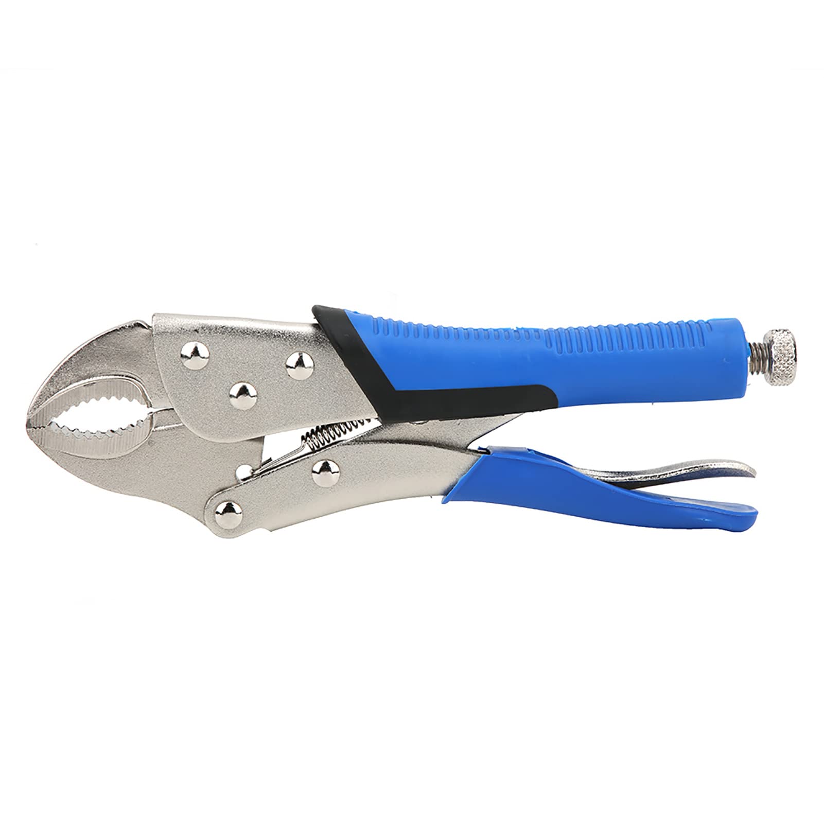 Curved Jaw Grip Locking Pliers, Riveting Welding Clamping Tool with Adjustable Opening Design, for Riveting, Welding, Grinding