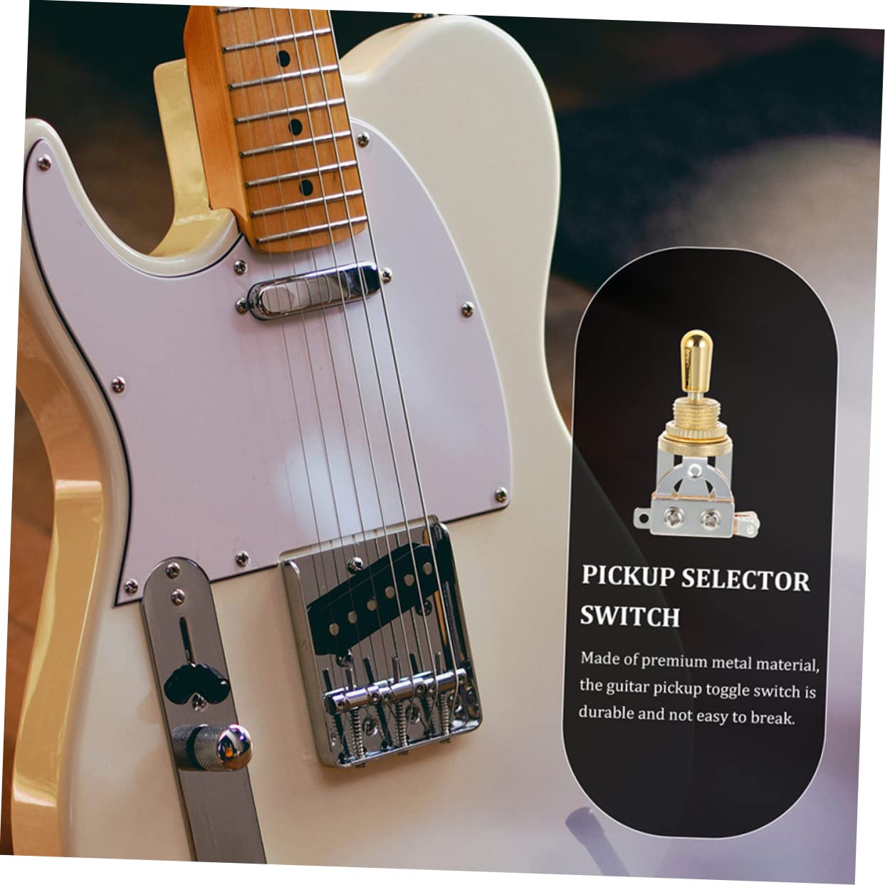 10piezas Selector De Pastillas Para Guitarra Eléctrica De Metal Vías De Fácil Instalación y Duradero Accesorio Para Cambios De Tonos