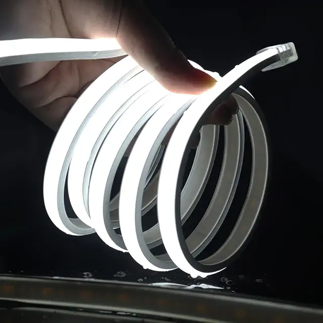 KISUFU Striscia LED COB 220V Impermeabile IP65, 288 LED/m, per Casa e Fai da Te