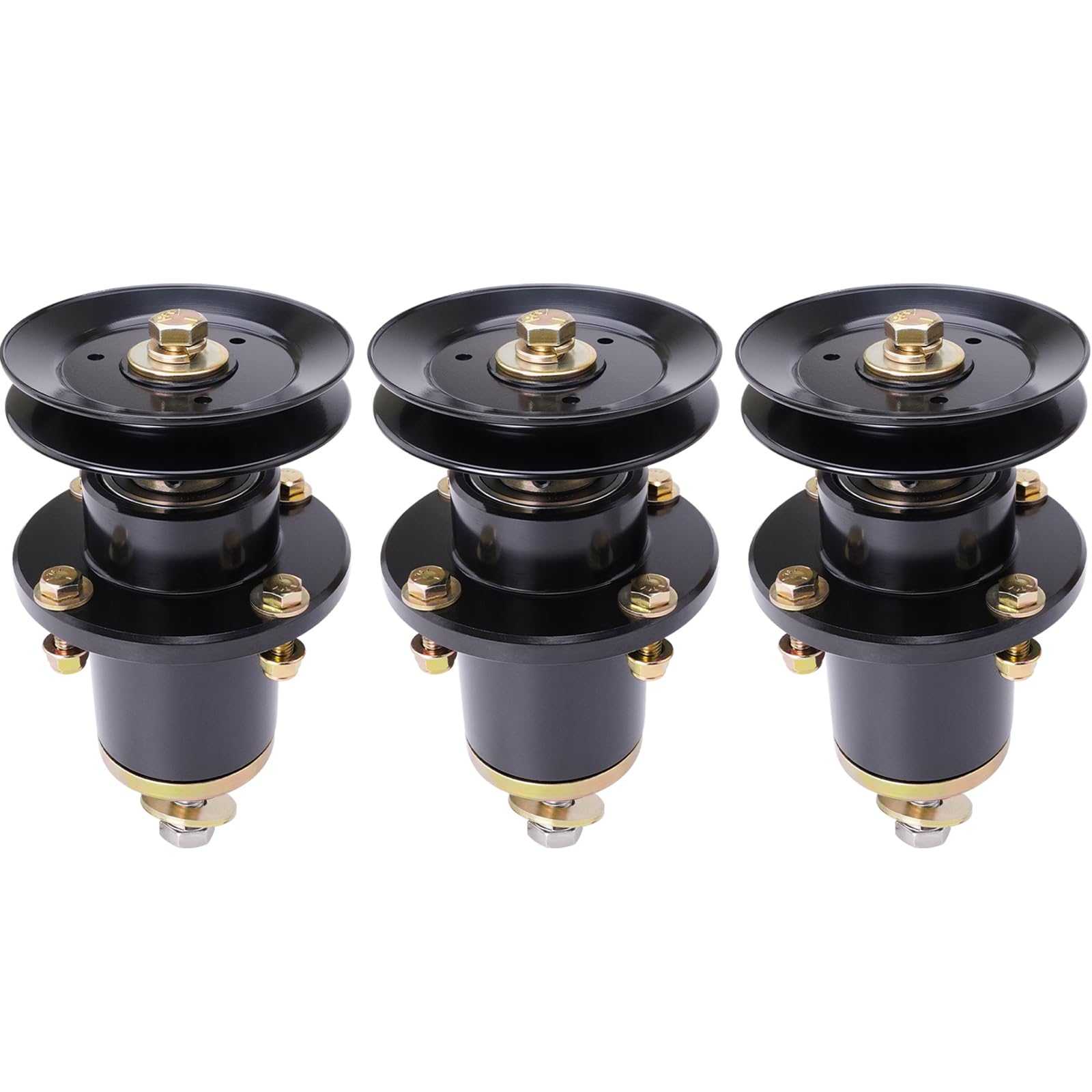 037-6015-00 037-6015-50 Husillo 033-6003-00 polea para cortacésped Bad Boy, conjunto de husillo compatible con cubiertas Bad Boy de 42 pulgadas, 48 pulgadas, 54 pulgadas (paquete de 3)