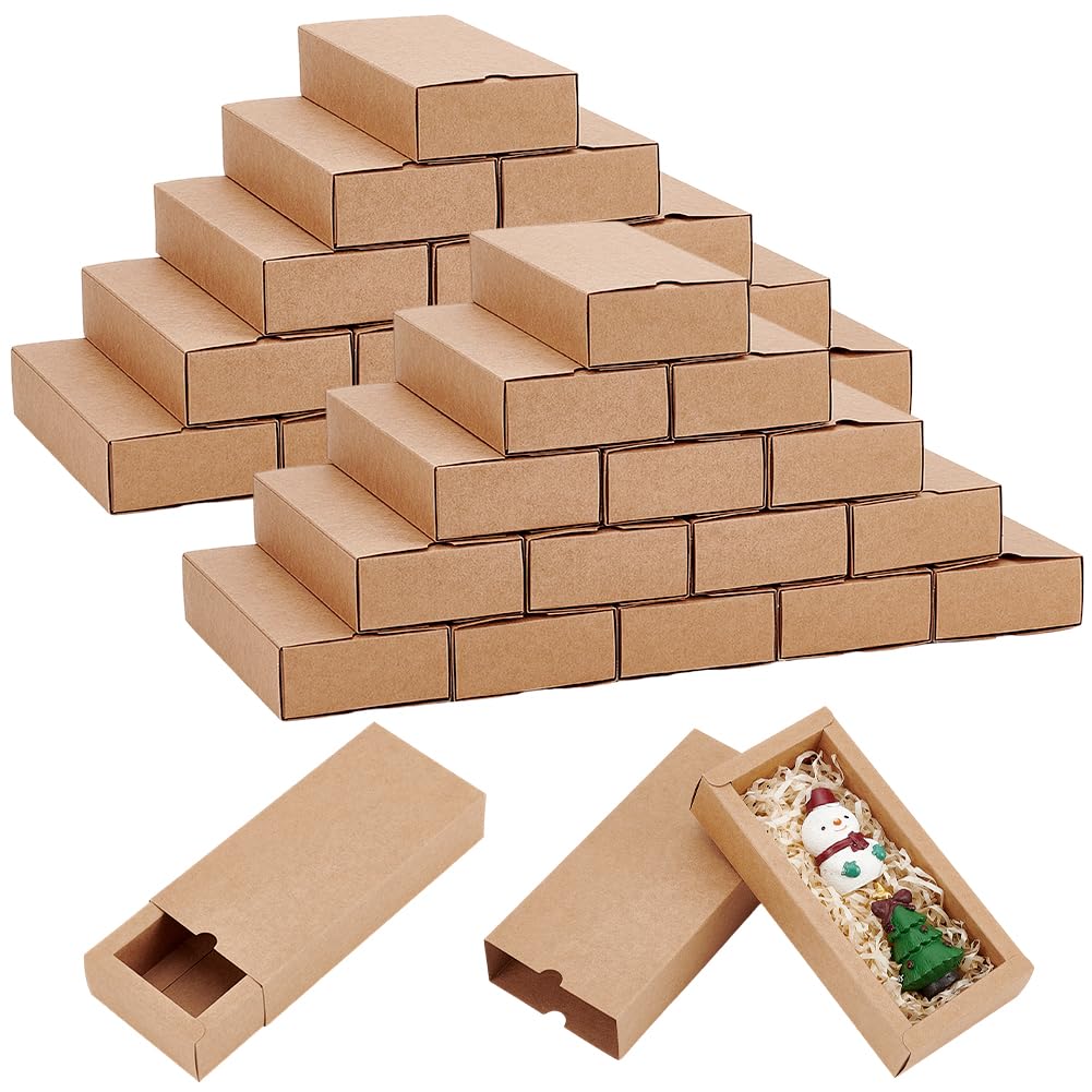 BENECREAT BurlyWood Crafts Cajas de regalo de cartón para regalos de boda, 36 unidades, 17 x 11,5 x 3,55 cm