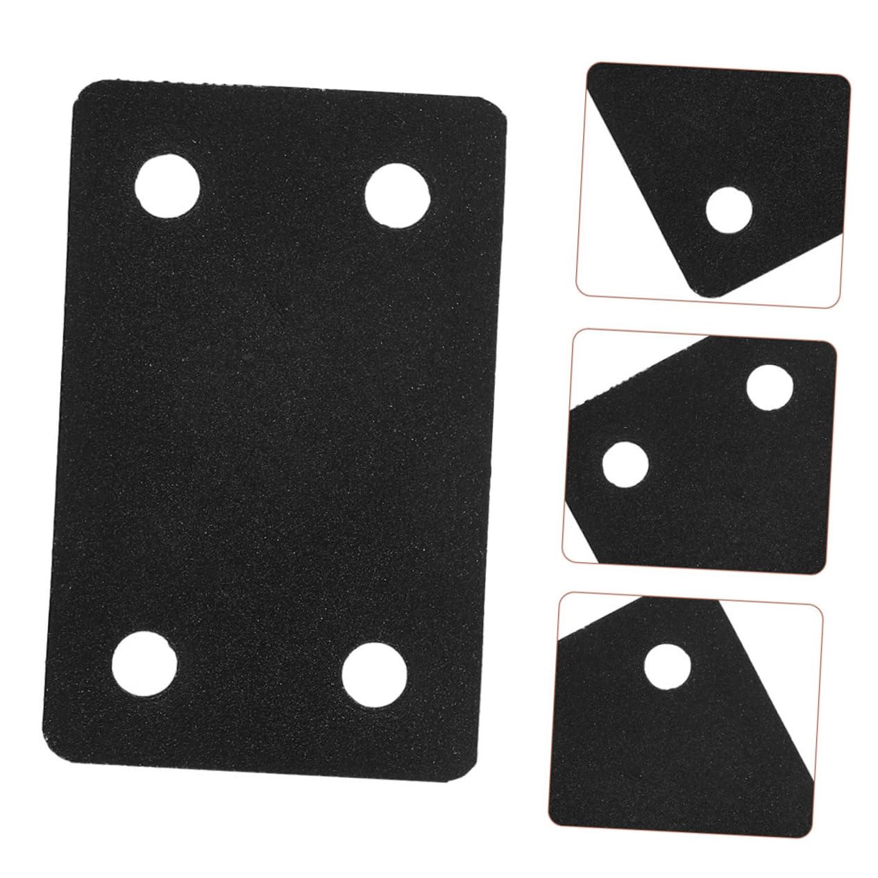 Gatuida 4 Juegos Código De Esquina Pieza Fija Soporte Mueble Inoxidable Ángulo Fijación Mueble Soportes Para Muebles Soportes Para Madera Placas Rectas Acero Inoxidable Black 6 Piezas * 4