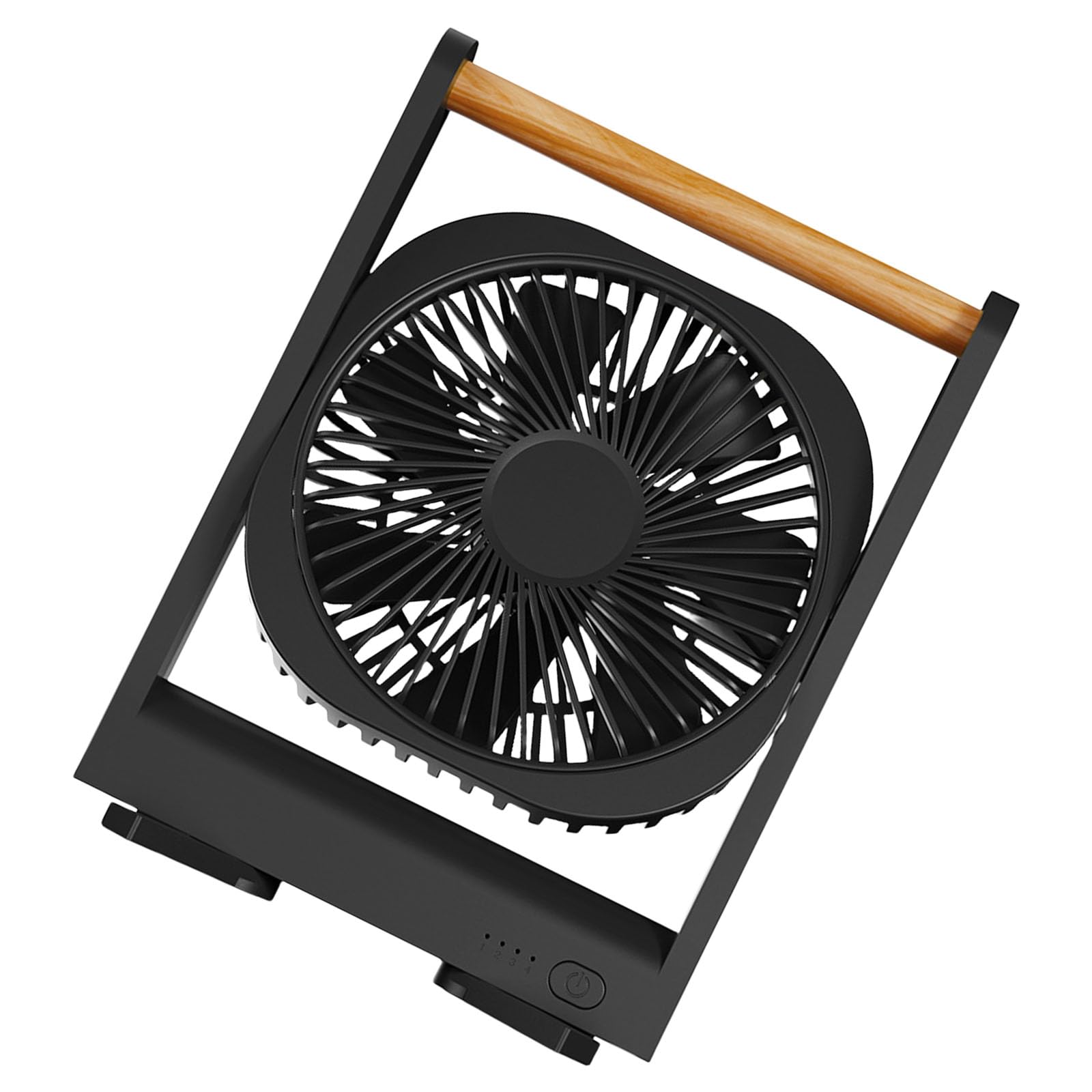 NRVTRE Table Fan with USB Charging and 4 Speed Option Cooling Solution Texture for Quiet and Effective Cooling Portable Air Fan