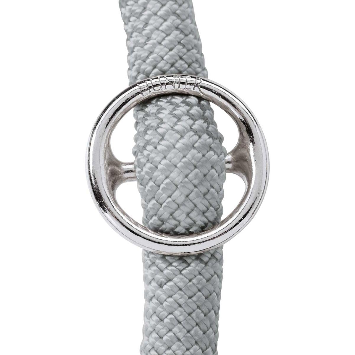 HUNTER Freestyle Eby Dressage Collar Grey Freestyle Adjustable Soft Threading Material with Pull Stop Robust and Durable Ideal for Training and Walking in Wind and Weather Size: S-M - Image 2